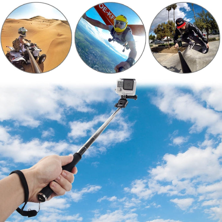 Monopié selfie de mano extensible PULUZ para GoPro Hero12 Black / Hero11 /10/9/8/7/6/5, Insta360 Ace / Ace Pro, y otras cáma…