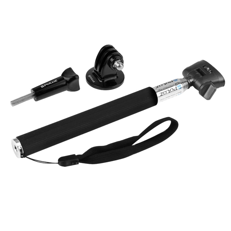 Monopié selfie de mano extensible PULUZ para GoPro Hero12 Black / Hero11 /10/9/8/7/6/5, Insta360 Ace / Ace Pro, y otras cáma…