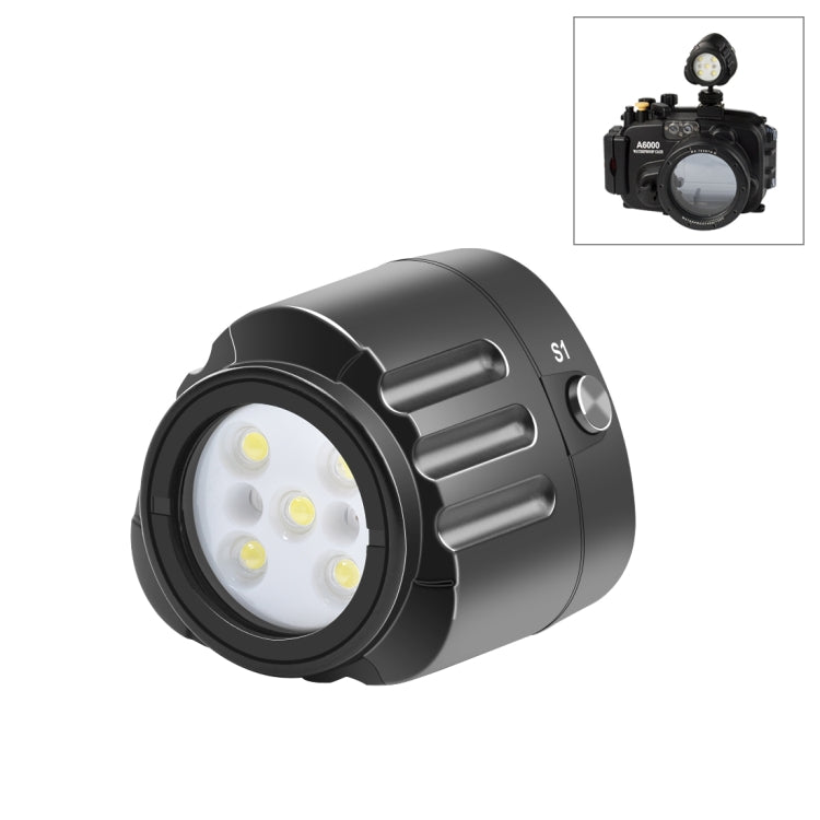 PULUZ Luz de relleno para fotografía LED subacuática de 40 m 1000 LM 3,7 V / 1100 mAh Luz de buceo para GoPro Hero12 Black /…