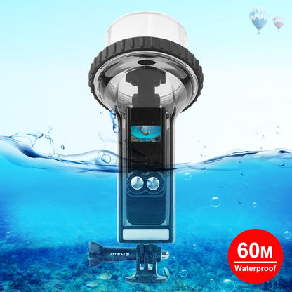 Cubierta de caja de buceo PULUZ 60 M a prueba de agua subacuática para DJI Osmo Pocket 2 (Negro)