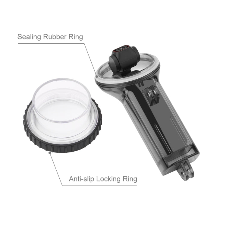 Cubierta de caja de buceo PULUZ 60 M a prueba de agua subacuática para DJI Osmo Pocket 2 (Negro) — imagen 3