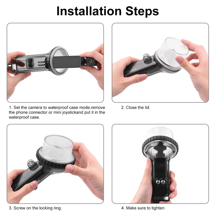 Cubierta de caja de buceo PULUZ 60 M a prueba de agua subacuática para DJI Osmo Pocket 2 (Negro) — imagen 7