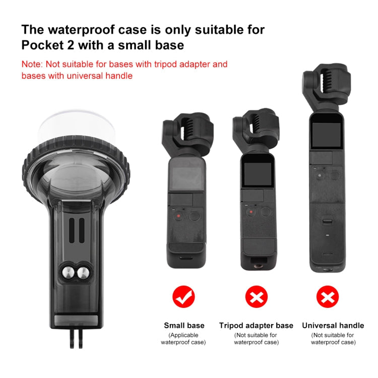Cubierta de caja de buceo PULUZ 60 M a prueba de agua subacuática para DJI Osmo Pocket 2 (Negro) — imagen 8