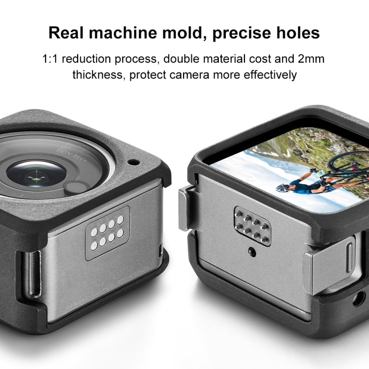 Funda Puluz protectora de silicona dividida (Negro) — imagen 5