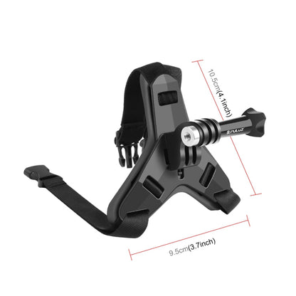 PULUZ MOTORCYCLE CASCO CHIN START MOUTE PARA GOPRO, OSMO Acción y otras cámaras de acción (Negro) para DJI Osmo — imagen 2