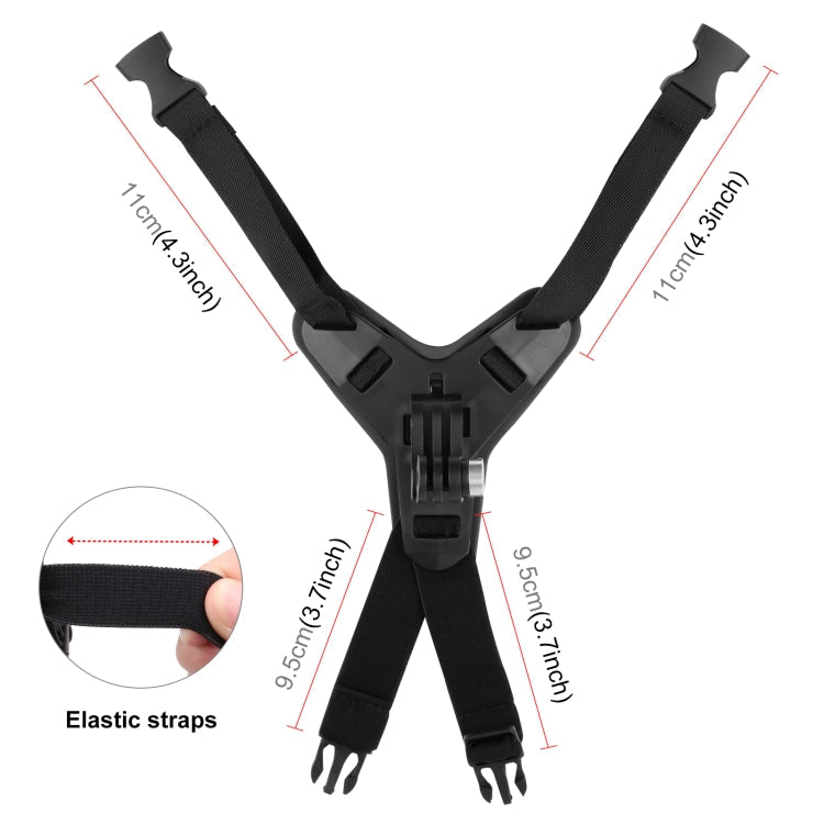 PULUZ MOTORCYCLE CASCO CHIN START MOUTE PARA GOPRO, OSMO Acción y otras cámaras de acción (Negro) para DJI Osmo — imagen 3