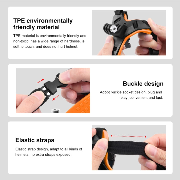 Funda DE Funda DE CHILL PULUZ MOTORCYCLE MOUTE PARA GOPRO, OSMO Acción y otras cámaras de acción (naranja) para DJI Osmo — i…