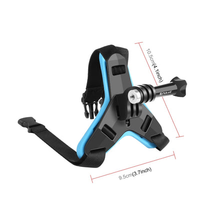Funda DE Funda DE CAMBIL PULUZ MOTORCYCLE DE MONTAJE PARA GOPRO, OSMO Acción y otras cámaras de acción (azul) para DJI Osmo…