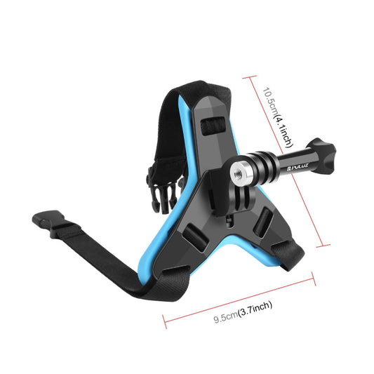 Funda DE Funda DE CAMBIL PULUZ MOTORCYCLE DE MONTAJE PARA GOPRO, OSMO Acción y otras cámaras de acción (azul) para DJI Osmo…