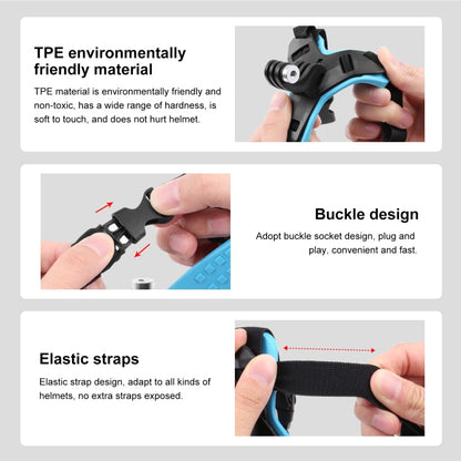 Funda DE Funda DE CAMBIL PULUZ MOTORCYCLE DE MONTAJE PARA GOPRO, OSMO Acción y otras cámaras de acción (azul) para DJI Osmo…