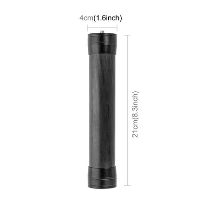 PULUZ 21 cm Extensión de fibra de carbono Monopod Stick (Negro) — imagen 3