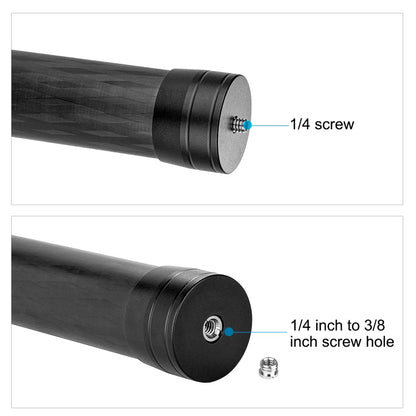PULUZ 21 cm Extensión de fibra de carbono Monopod Stick (Negro) — imagen 4