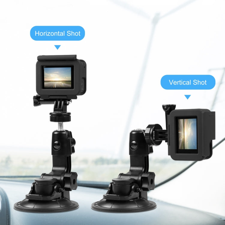 Soporte de ventosa para auto PULUZ con abrazadera para teléfono/tornillo/adaptador de trípode — imagen 6