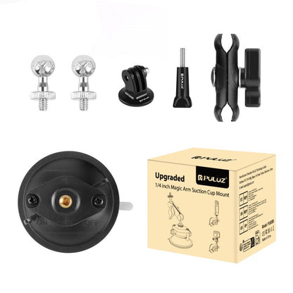 Soporte de ventosa con brazo mágico PULUZ mejorado de 1/4 de pulgada (negro) — imagen 9