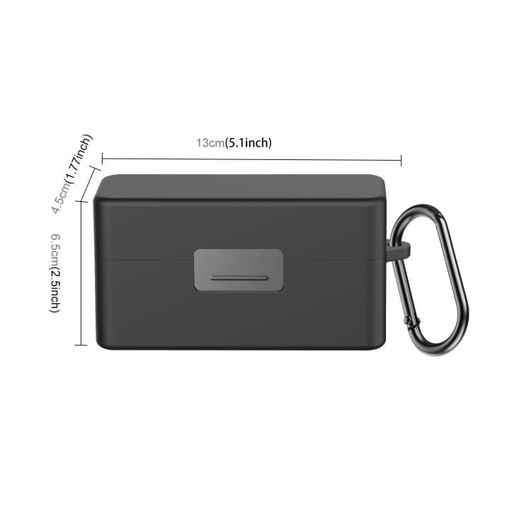 Funda protectora de silicona a prueba de rayones para el estuche de carga PULUZ de para DJI Mic 2 (negra) — imagen 2