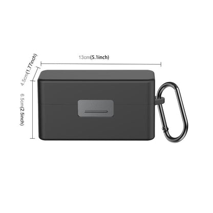 Funda protectora de silicona a prueba de rayones para el estuche de carga PULUZ de para DJI Mic 2 (negra) — imagen 2