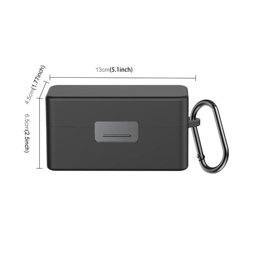 Funda protectora de silicona a prueba de rayones para el estuche de carga PULUZ de para DJI Mic 2 (negra) — imagen 2