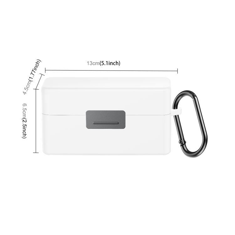 Funda protectora de silicona a prueba de rayones para el estuche de carga PULUZ de para DJI Mic 2 (blanca) — imagen 2