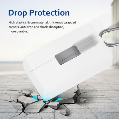 Funda protectora de silicona a prueba de rayones para el estuche de carga PULUZ de para DJI Mic 2 (blanca) — imagen 7