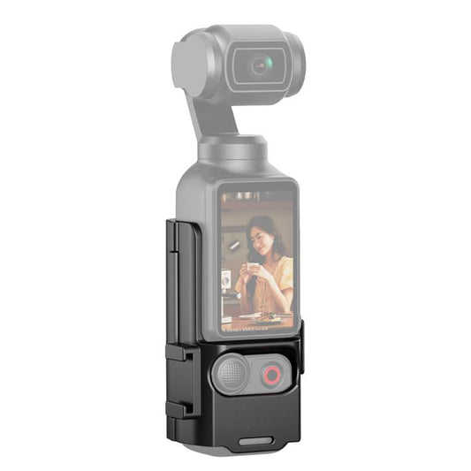 Marco de protección de plástico PULUZ Soporte adaptador de zapata fría de expansión para DJI Osmo Pocket 3 (negro)