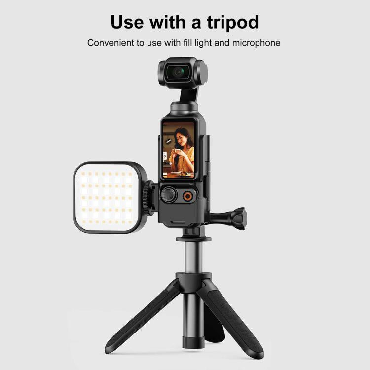 Marco de protección de plástico PULUZ Soporte adaptador de zapata fría de expansión para DJI Osmo Pocket 3 (negro) — imagen 6