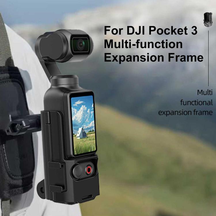 Marco de protección de plástico PULUZ Soporte adaptador de zapata fría de expansión para DJI Osmo Pocket 3 (negro) — imagen 8
