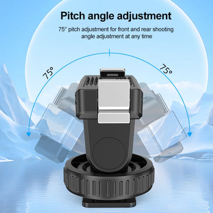Base de liberación Adaptador de rápida para zapata fría PULUZ para DJI Osmo Action 5 (negro) — imagen 5
