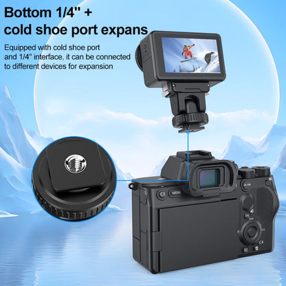 Base de liberación Adaptador de rápida para zapata fría PULUZ para DJI Osmo Action 5 (negro) — imagen 6