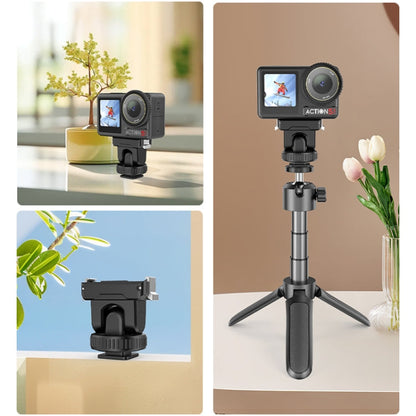 Base de liberación Adaptador de rápida para zapata fría PULUZ para DJI Osmo Action 5 (negro) — imagen 9