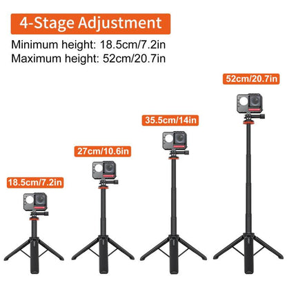 Trípode de extensión [US Almacén] para cámara de acción PULUZ, palo selfie, soporte para GoPro — imagen 3