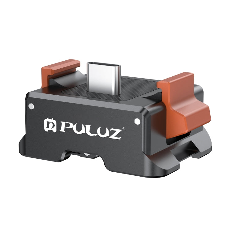 Base de carga Adaptador de montaje de liberación rápida para tipo C PULUZ para DJI Osmo Pocket 3 (negro) — imagen 2