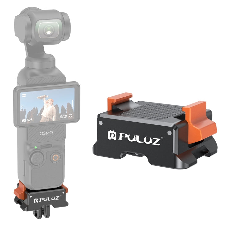 Adaptador de montaje de liberación rápida PULUZ para DJI Osmo Pocket 3 (negro)