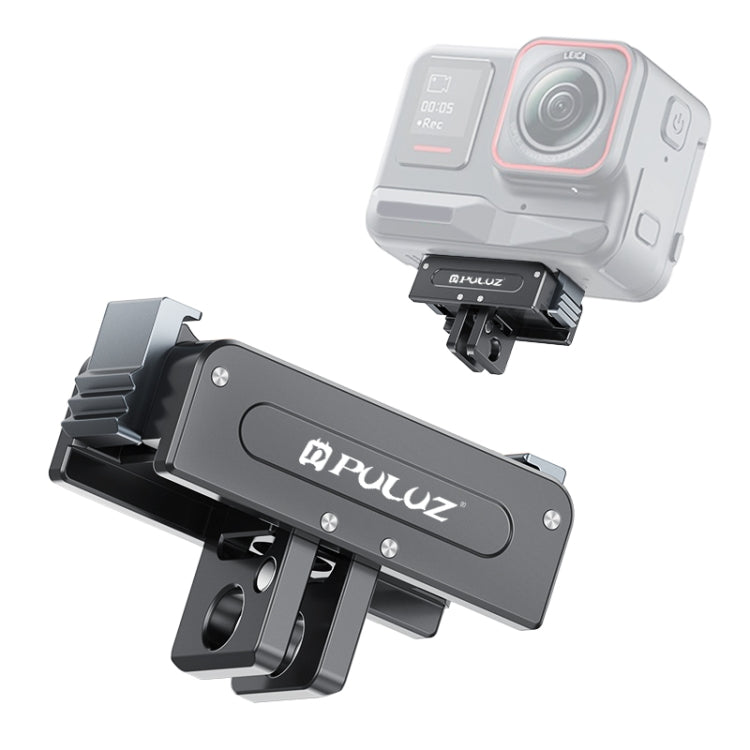 Base metálica de liberación rápida magnética PULUZ para DJI Osmo Action 5 (negra)