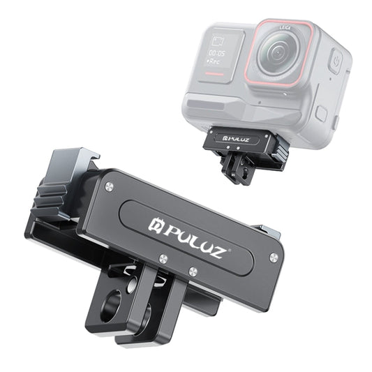 Base metálica de liberación rápida magnética PULUZ para DJI Osmo Action 5 (negra)