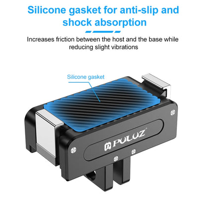 Base metálica de liberación rápida magnética PULUZ para DJI Osmo Action 5 (negra) — imagen 6