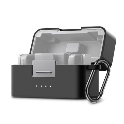 Estuche de carga PULUZ, funda protectora de silicona a prueba de rayones (negra)
