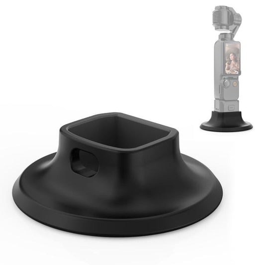 Soporte de base de escritorio de silicona adhesiva PULUZ para DJI Osmo Pocket 3 (negro)
