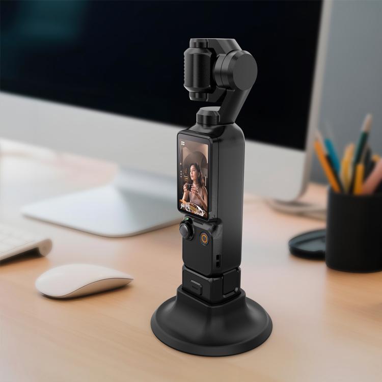 Soporte de base de escritorio de silicona adhesiva PULUZ para DJI Osmo Pocket 3 (negro) — imagen 5