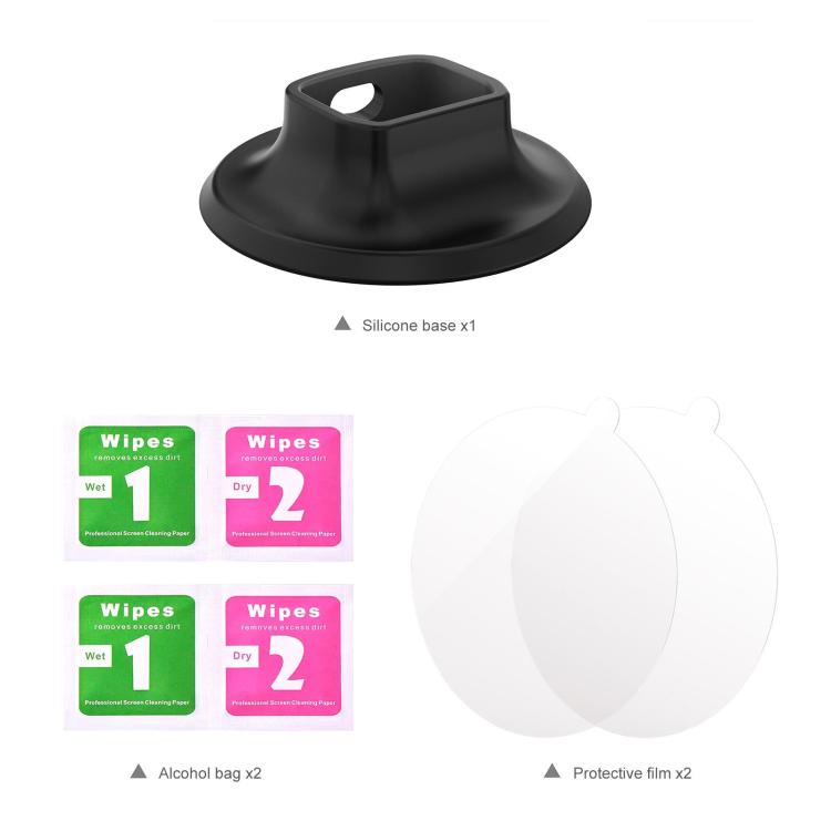 Soporte de base de escritorio de silicona adhesiva PULUZ para DJI Osmo Pocket 3 (negro) — imagen 7