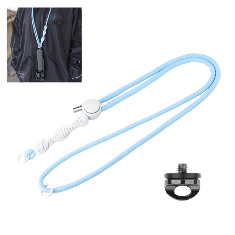 Correa deportiva PULUZ para cámara, larga, ajustable y antipérdida, para / Insta360 X4 para DJI Osmo Pocket 3 (azul)