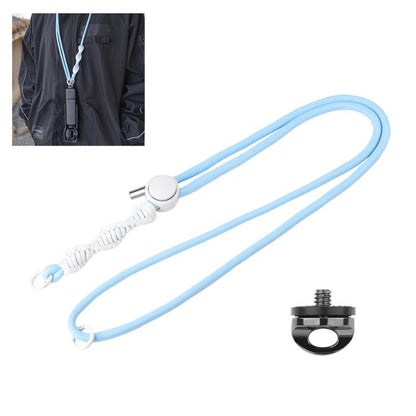 Correa deportiva PULUZ para cámara, larga, ajustable y antipérdida, para / Insta360 X4 para DJI Osmo Pocket 3 (azul)