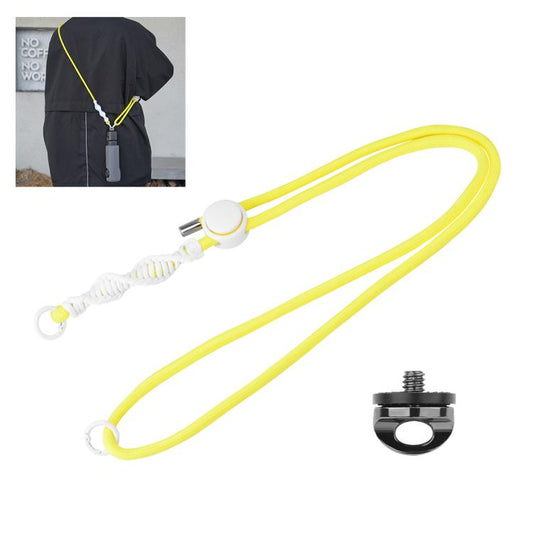 Correa deportiva PULUZ para cámara, larga, ajustable y antipérdida, para / Insta360 X4 para DJI Osmo Pocket 3 (amarilla)