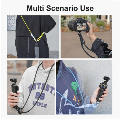 Correa deportiva PULUZ para cámara, larga, ajustable y antipérdida, para / Insta360 X4 para DJI Osmo Pocket 3 (amarilla) — i…