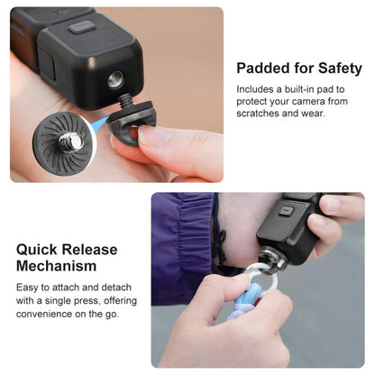 Correa deportiva PULUZ para cámara, larga, ajustable y antipérdida, para / Insta360 X4 para DJI Osmo Pocket 3 (amarilla) — i…