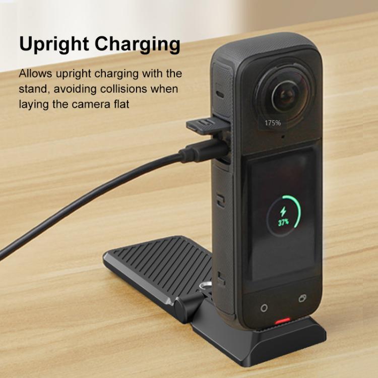 Base de montaje magnético plegable PULUZ en L para Insta360 X4 / X5 / Pocket 3 (negro) — imagen 9
