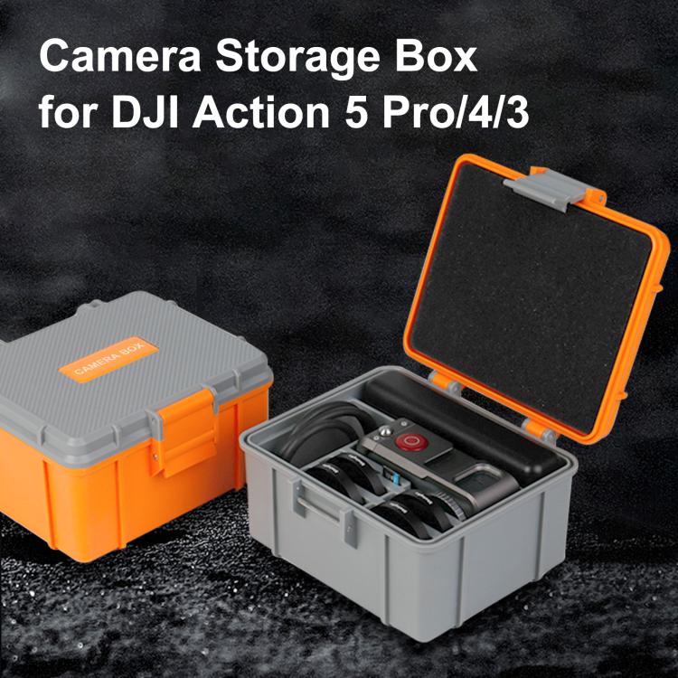 Estuche rígido PULUZ resistente al agua y al agua para DJI Osmo Action 5 (gris) — imagen 2