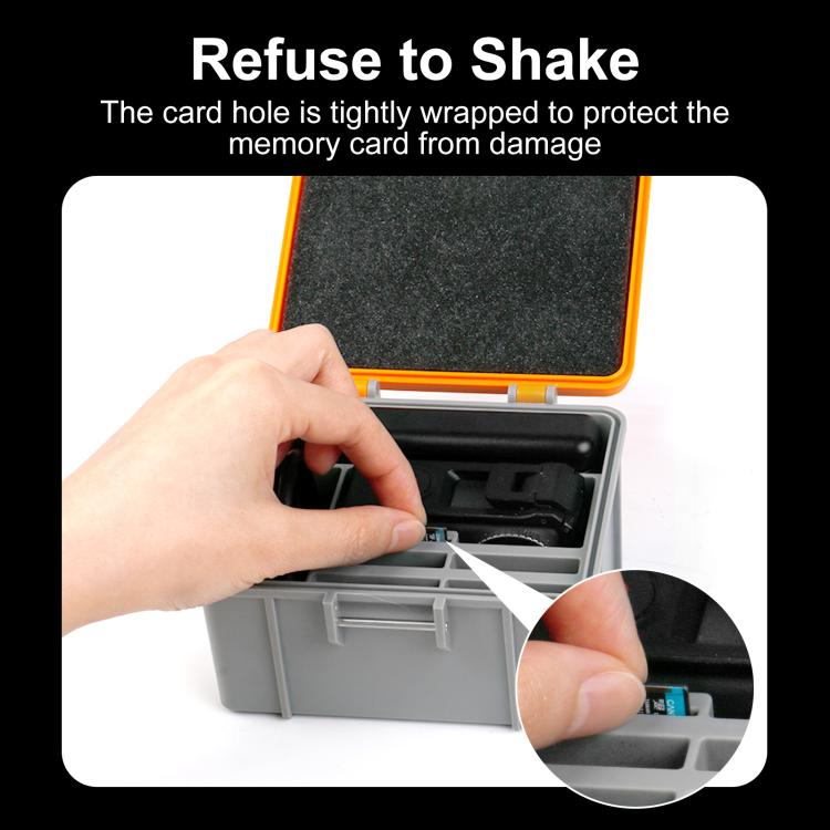 Estuche rígido PULUZ resistente al agua y al agua para DJI Osmo Action 5 (gris) — imagen 7