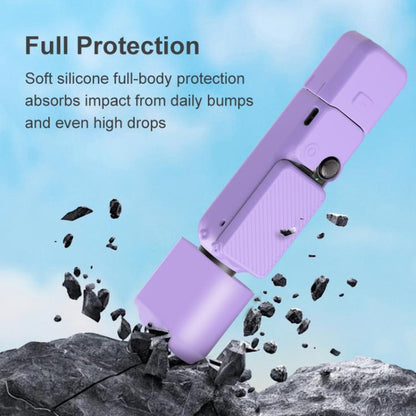 Lente PULUZ 6 en 1 Cuerpo Mango Pantalla Micrófono Funda de silicona TPU para DJI Osmo Pocket 3 (gris) — imagen 8