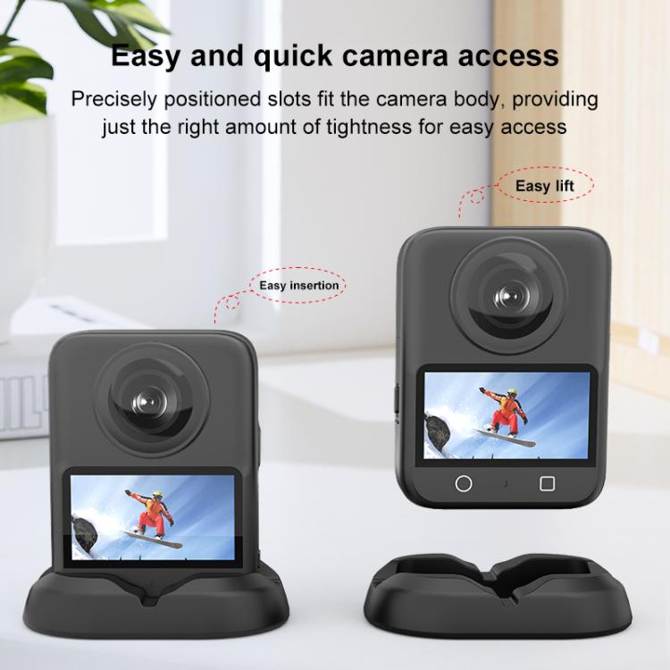 Soporte de silicona para escritorio PULUZ para DJI Osmo 360 (negro) — imagen 7