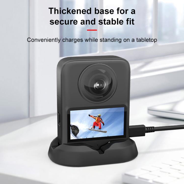 Soporte de silicona para escritorio PULUZ para DJI Osmo 360 (negro) — imagen 9
